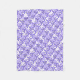 Lila PinWheel Blommönster Blanket Fleecefilt