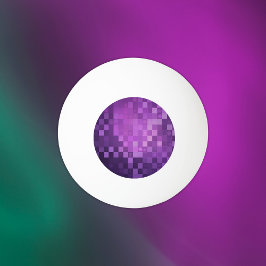 Lila Pixel Art | Tre stjärnor Ping Pong Boll
