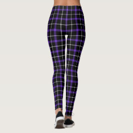 Lila Plade Nights | Punk Gothic Emo Leggings
