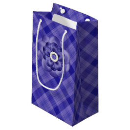 LILA PLAID MÖNSTER MED LILA BLOMMOR