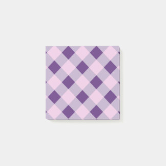 Lila plaid post-it