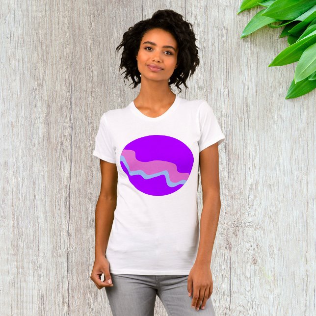 Lila Planet Womens T-Shirt (Skapare uppladdad)