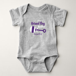 Lila Play Horned Frog Baby Bodykostym T Shirt