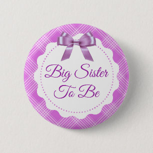 Lila Play och Bow Big Sister som ska vara Button Knapp
