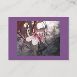Lila Plum Bloom Visitkort