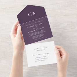 Lila Plum - minimalistisk Bröllop