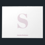 Lila Plum Mörk Berry Monogram Snyggt Typewriter Anteckningsblock<br><div class="desc">Modern Minimal Mörk Lila Plum Berry Monogram Snyggt Typewriter-Anteckningsblock,  anpassa det med ditt eget monogram och namn.</div>