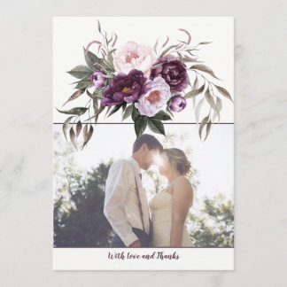 Lila Plum Rosa Peonies Foto - tackkort Tack Kort