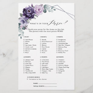 Lila Plum Silver Blommigt Bloom Möhippa-spel