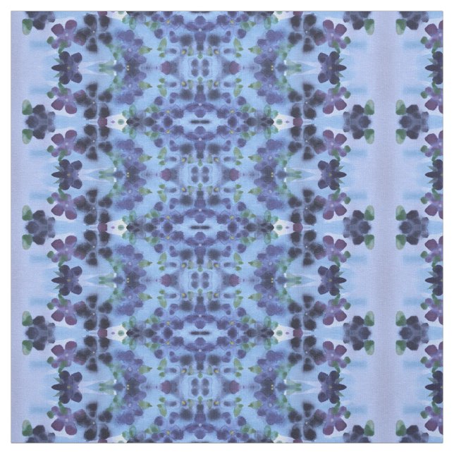 Lila Plum Watercolor Tyg (Provkarta)