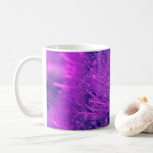 Lila Pohutukawa Tekopp Kaffemugg (Med munk)