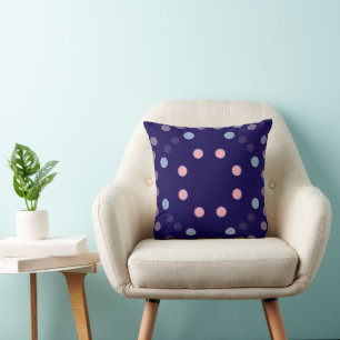 Lila Polka Dot Pillow Kudde