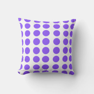 Lila Polka dots Design Dekorativ kudde