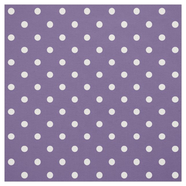 Lila Polka dots Fabric Tyg (Provkarta)