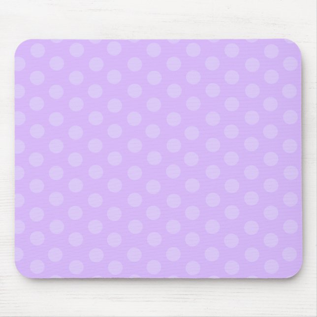 Lila Polka dots Mouse Pad Musmatta (Framsidan)