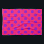 Lila polka dots på hjortdjur kökshandduk<br><div class="desc">Lila polka dots på hjortdjur</div>