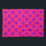 Lila polka dots på hjortdjur kökshandduk<br><div class="desc">Lila polka dots på hjortdjur</div>