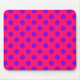 Lila polka dots på hjortdjur musmatta