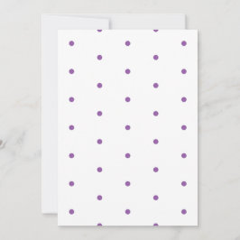 Lila Polka dots på vit Papper