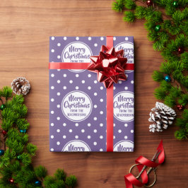 Lila Polka dots: Pappra julafton Presentpapper