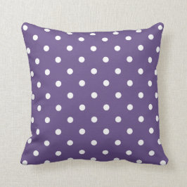 Lila Polka dots Pillow Kudde