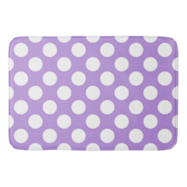 Lila Polka dots, Polka Dot Mönster, Dit, Dit Badrumsmatta