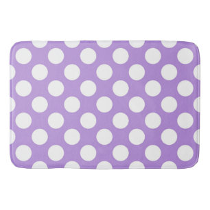 Lila Polka dots, Polka Dot Mönster, Dit, Dit Badrumsmatta