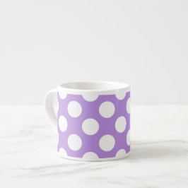 Lila Polka dots, Polka Dot Mönster, Dit, Dit Espressomugg