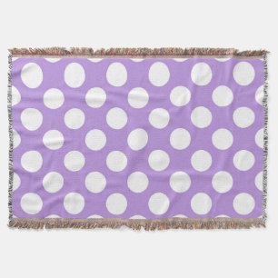 Lila Polka dots, Polka Dot Mönster, Dit, Dit Filt
