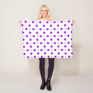 Lila Polka dots, Polka Dot Mönster, Dit, Dit Fleecefilt