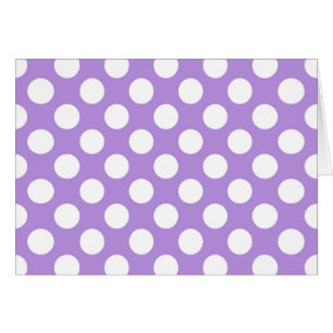 Lila Polka dots, Polka Dot Mönster, Dit, Dit Hälsningskort