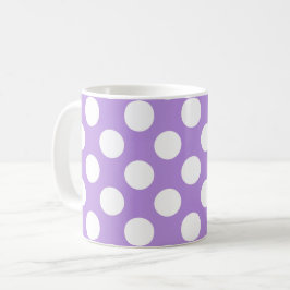 Lila Polka dots, Polka Dot Mönster, Dit, Dit Kaffemugg