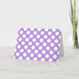 Lila Polka dots, Polka Dot Mönster, Dit, Dit Kort