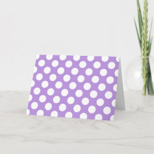 Lila Polka dots, Polka Dot Mönster, Dit, Dit Kort