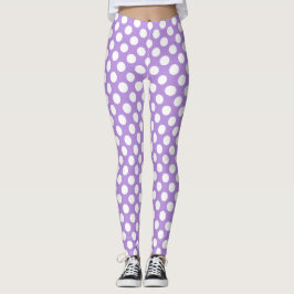 Lila Polka dots, Polka Dot Mönster, Dit, Dit Leggings