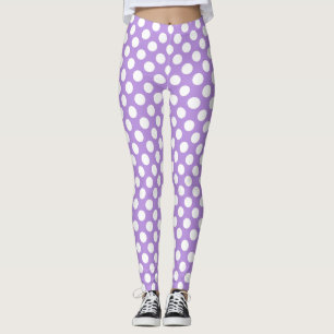 Lila Polka dots, Polka Dot Mönster, Dit, Dit Leggings