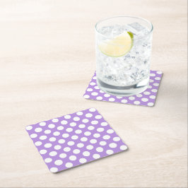 Lila Polka dots, Polka Dot Mönster, Dit, Dit Underlägg Papper Kvadrat