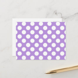 Lila Polka dots, Polka Dot Mönster, Dit, Dit Vykort