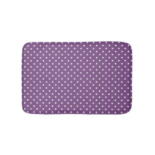 Lila Polka dots Small Badrumsmatta
