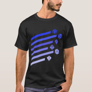 Lila Polyhedral Dice Set Vintage Ray Tabletop T Shirt