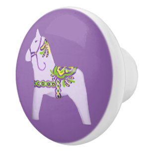 Lila Pony Drawer-dragare Knopp