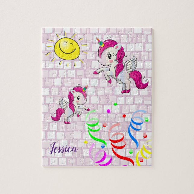 Lila Pony Jigszawa Puzzle Daisy Pussel (Vertikal)