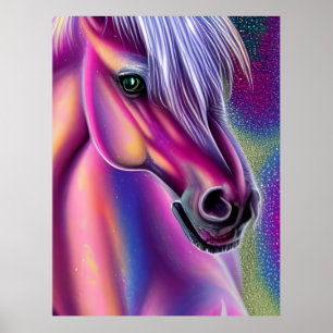Lila Pony Poster
