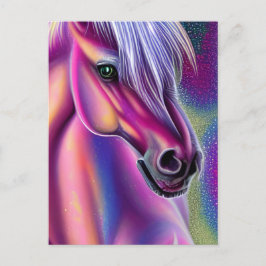Lila Pony-vykort Vykort