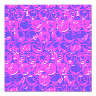 Lila pop art bubbelbyte fototryck