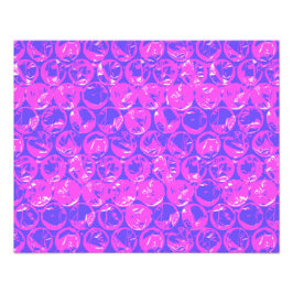 Lila pop art bubbelbyte fototryck