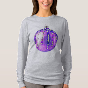 Lila Pop Art Stil jul Ornament Shirt T
