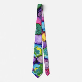 Lila Pop Doodle Neck Tie Slips