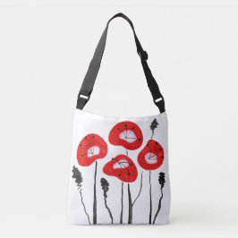 Lila Poppies Crossbody Bag Axelväska