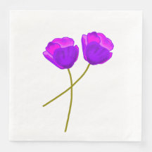 Lila Poppy Flowers